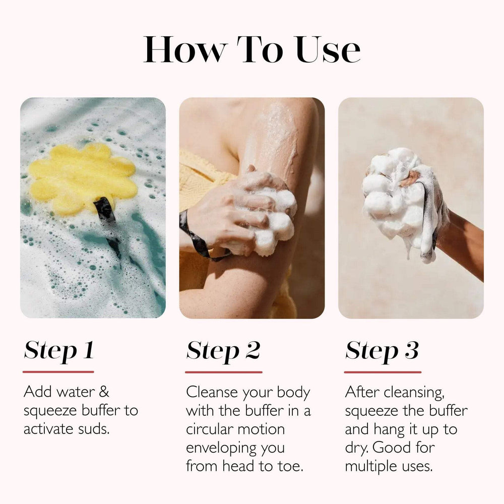 SPONGELLÉ Buffer Verbena, ingredientes edelweiss yuzu para exfoliar suavemente