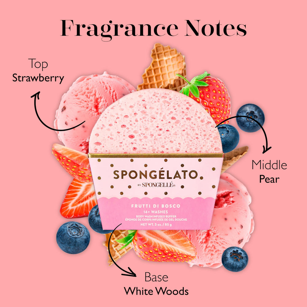 SPONGELLÉ Spongelato exfoliante corporal Fior di Latte, fragancia suave de leche