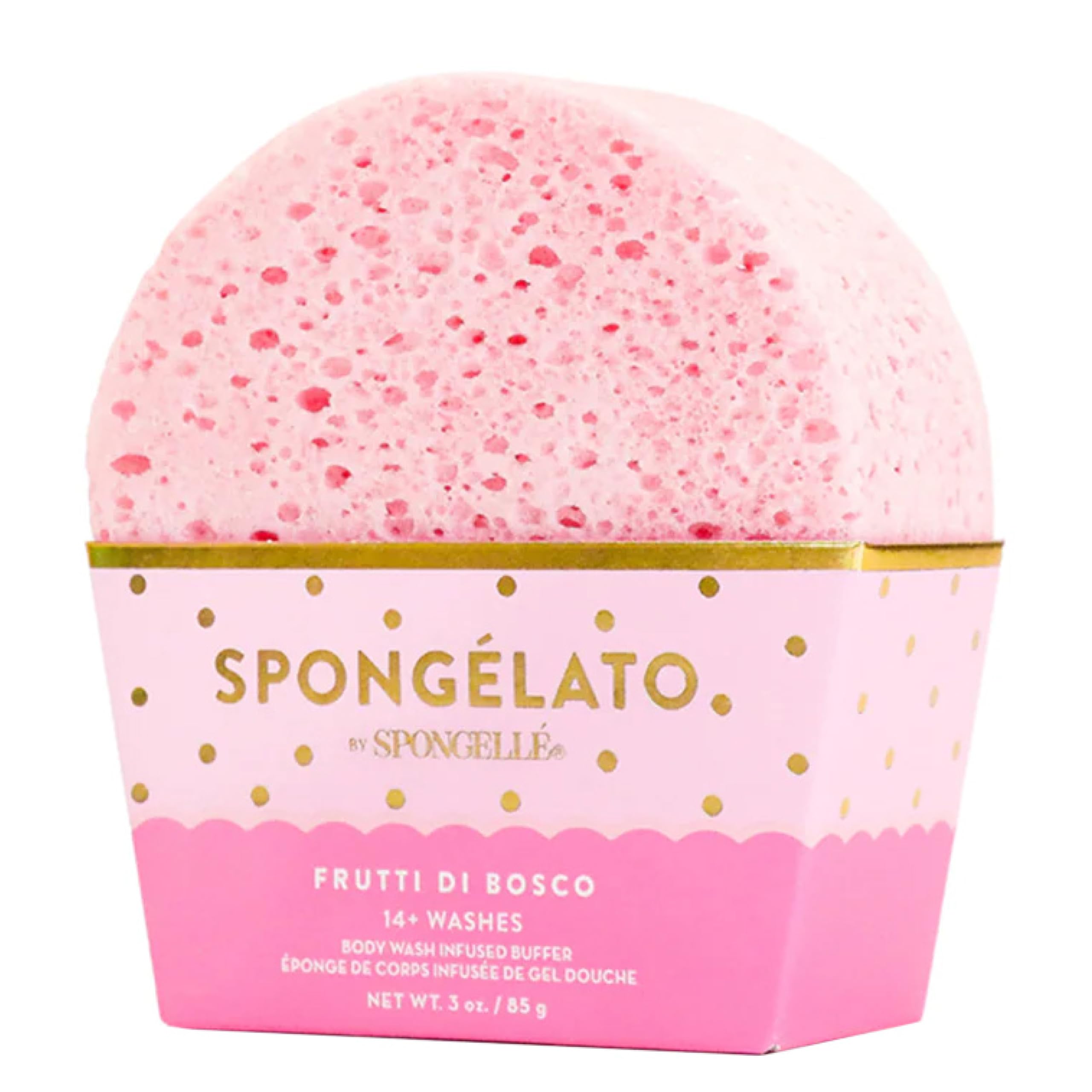 SPONGELLÉ Spongelato exfoliante corporal Frutos del Bosque, sensación frutal y suave exfoliación