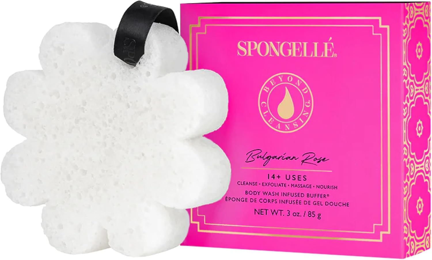 SPONGELLÉ textura exfoliante suave ideal para piel suave y renovada
