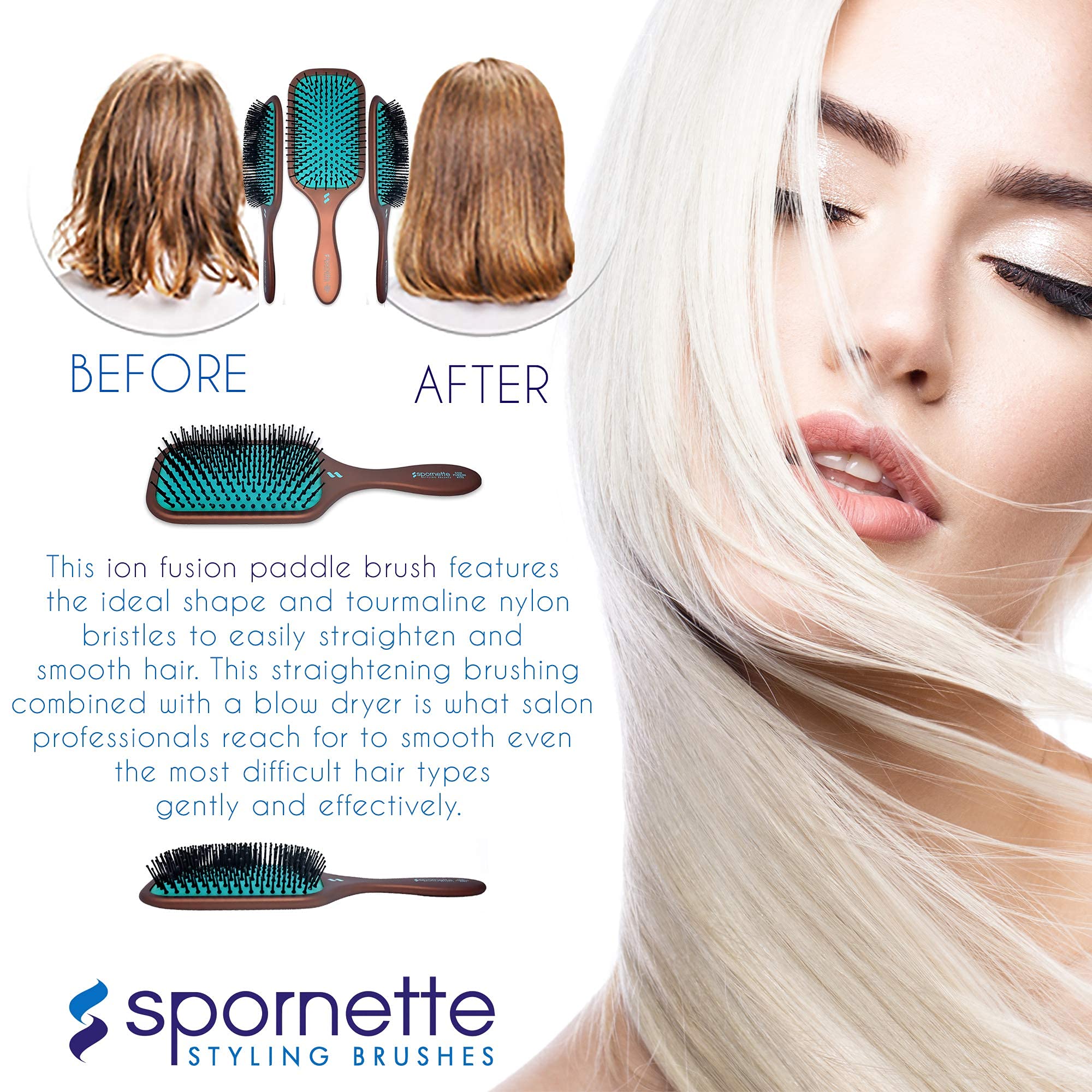 SPORNETTE Ion Fusion, manejo sin enganches con cabellos