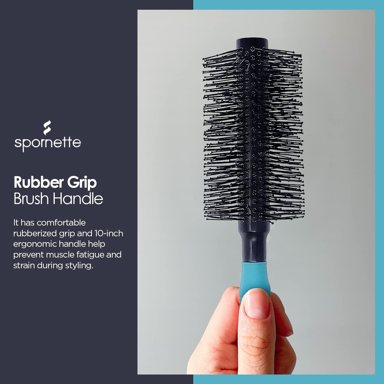 SPORNETTE Round XL brillo saludable gracias a las cerdas de nylon.