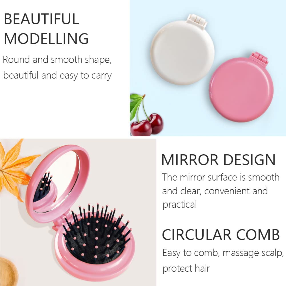 SportMore peine masaje compacto rosa-blanco, diseñado para sesiones de cuidado personal.