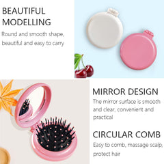 SportMore peine masaje compacto rosa-blanco, diseñado para sesiones de cuidado personal.