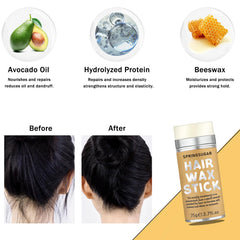 SPRINGSUGAR cepillo con mango de madera fijando el cabello al cuero cabelludo.