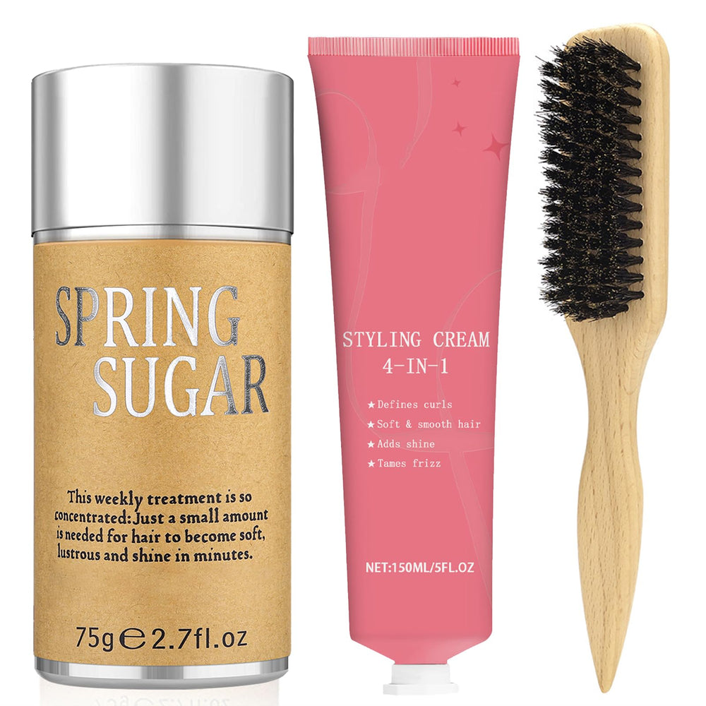 SPRINGSUGAR crema estilo 4 en 1 para definir rizos y controlar pelos sueltos