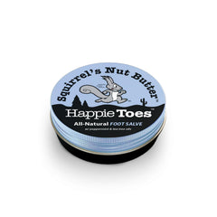 Aplicación de Happie Toes mantiene la piel de los pies suave y nutrida.