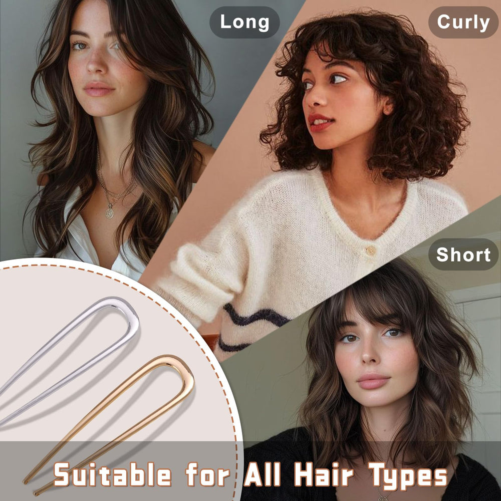 Accesorios de cabello de metal Srevela, horquillas resistentes para uso diario.