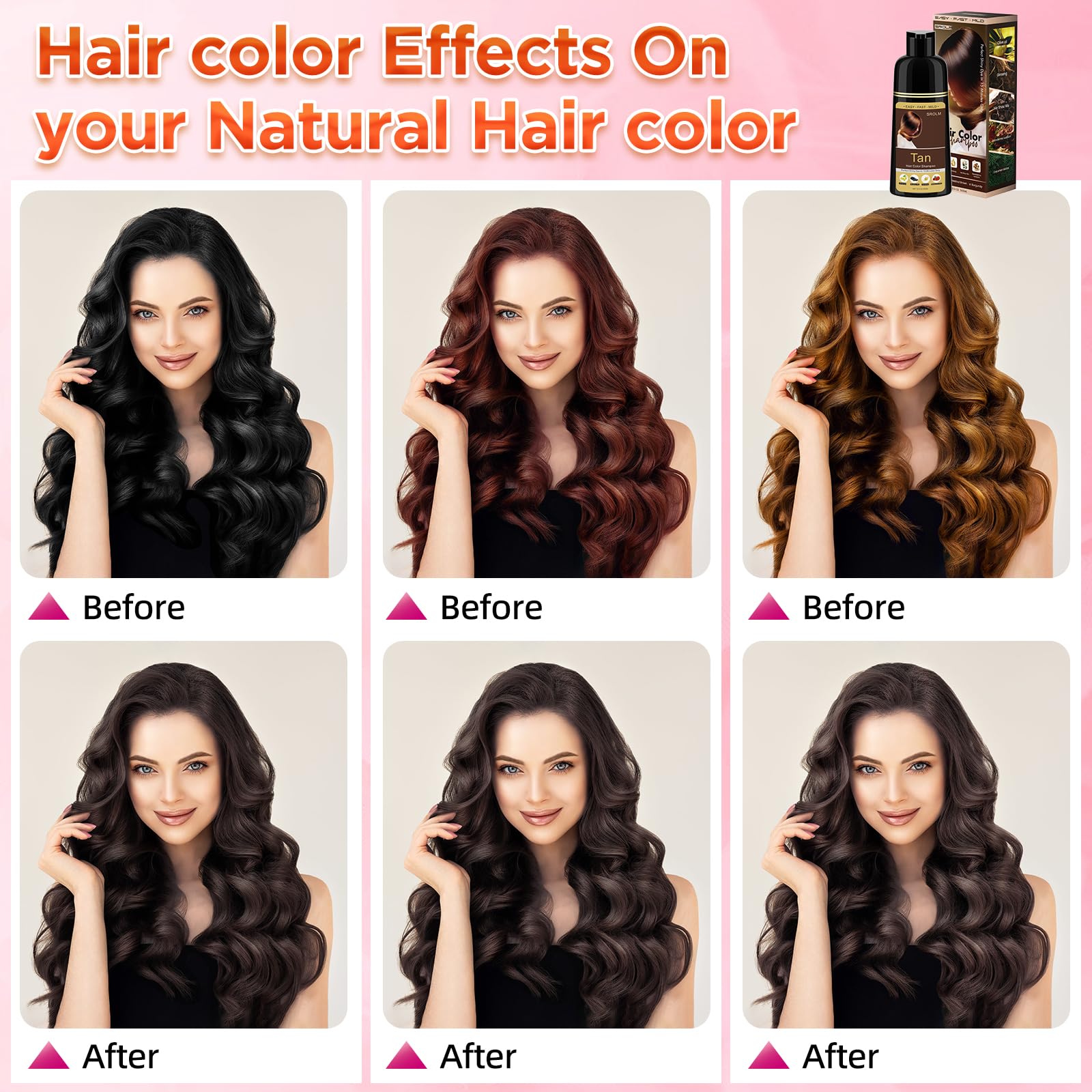 Aplicación sin desorden: tinte para cabello de SROLM, mezcla suave y rápida.