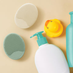 S&T INC. juego de 2 cepillos para bebé, ideal para usar con champú y crear espuma.