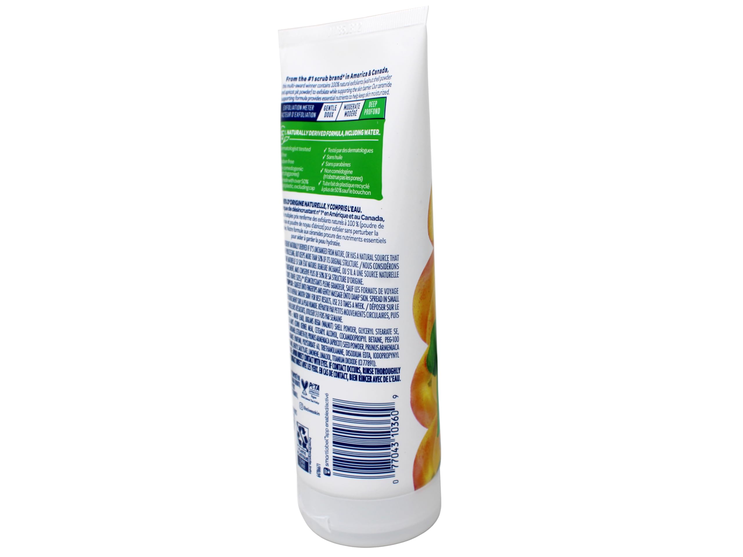 St. Ives aroma suave a albaricoque para un cuidado agradable.