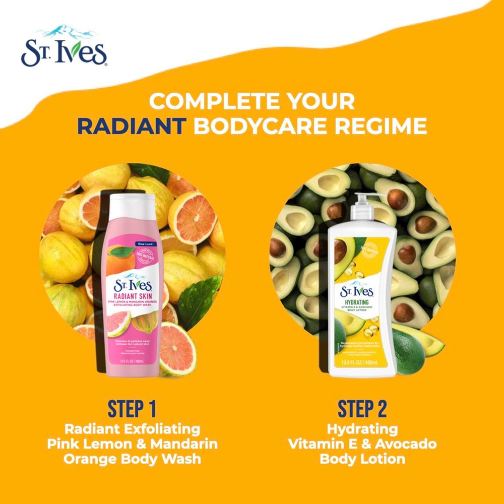 St. Ives Envase reciclado, 25 por ciento para un cuidado más sostenible.