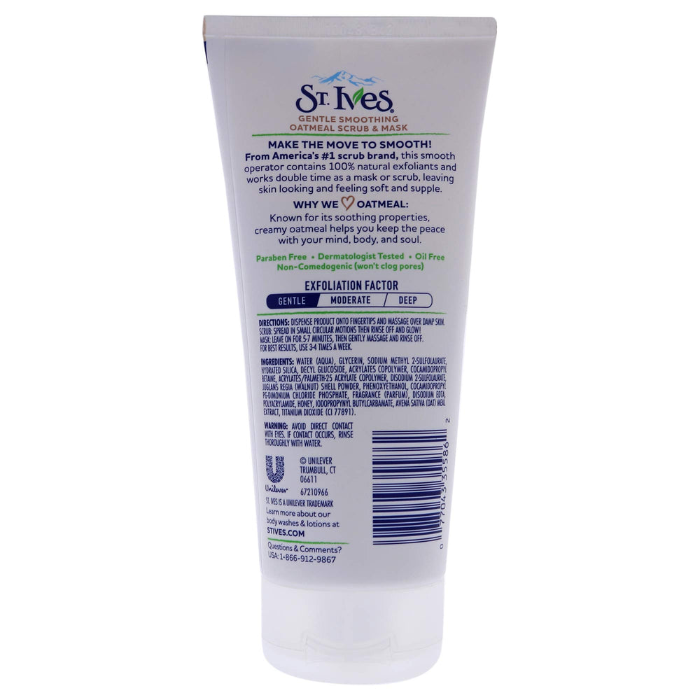 St. Ives libre de parabenos, cuidado suave.