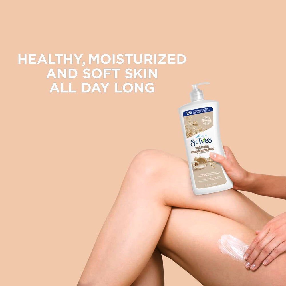 St. Ives lotion mains et corps, nourrissante et douce.