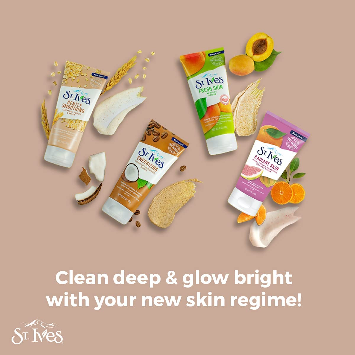 St. Ives mascarilla de cinco a siete minutos para cuidado rápido.