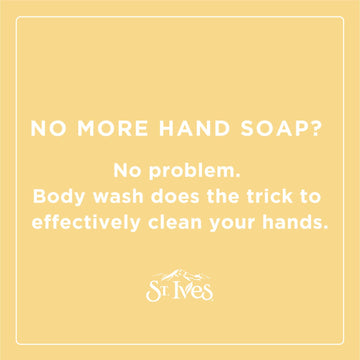 St. Ives natural walnut shell powder exfoliates for renewed texture.
