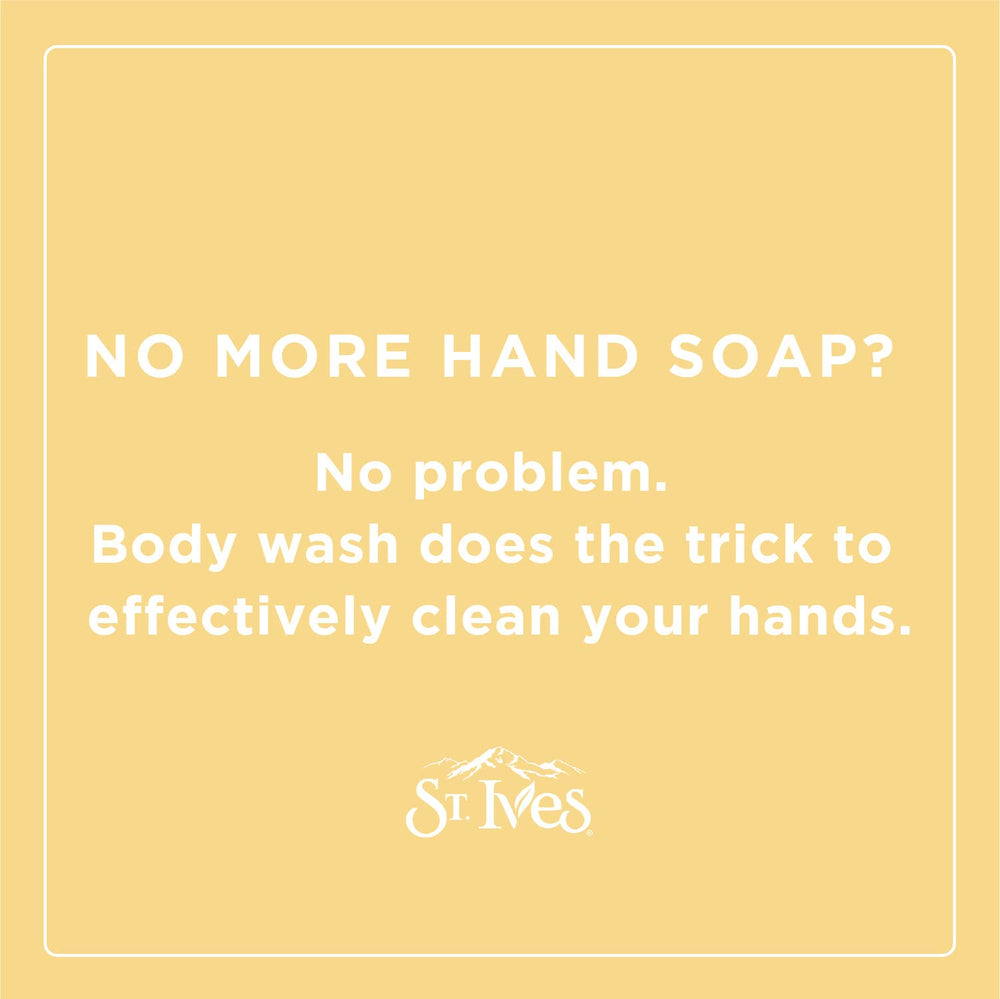 St. Ives natural walnut shell powder exfoliates for renewed texture.