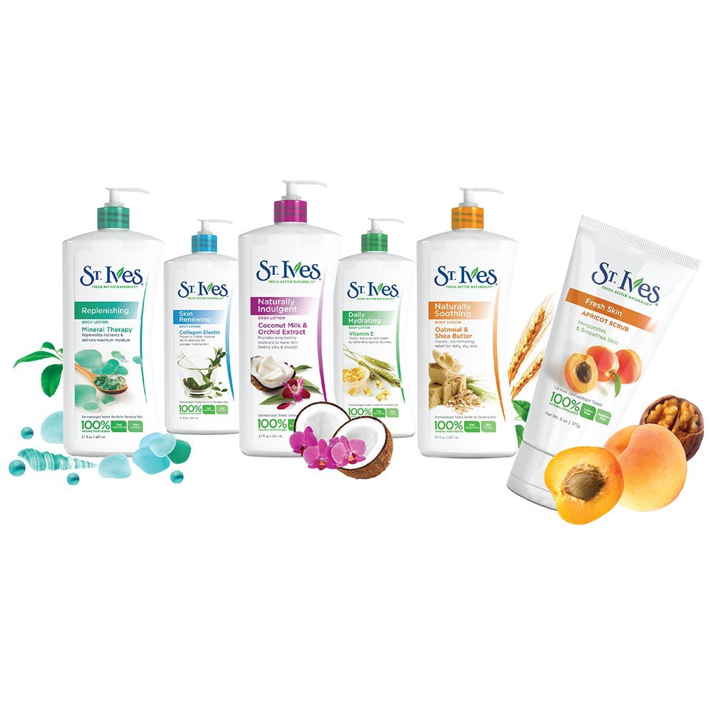 St. Ives Nourish & Soothe, cuidado corporal diario para piel saludable