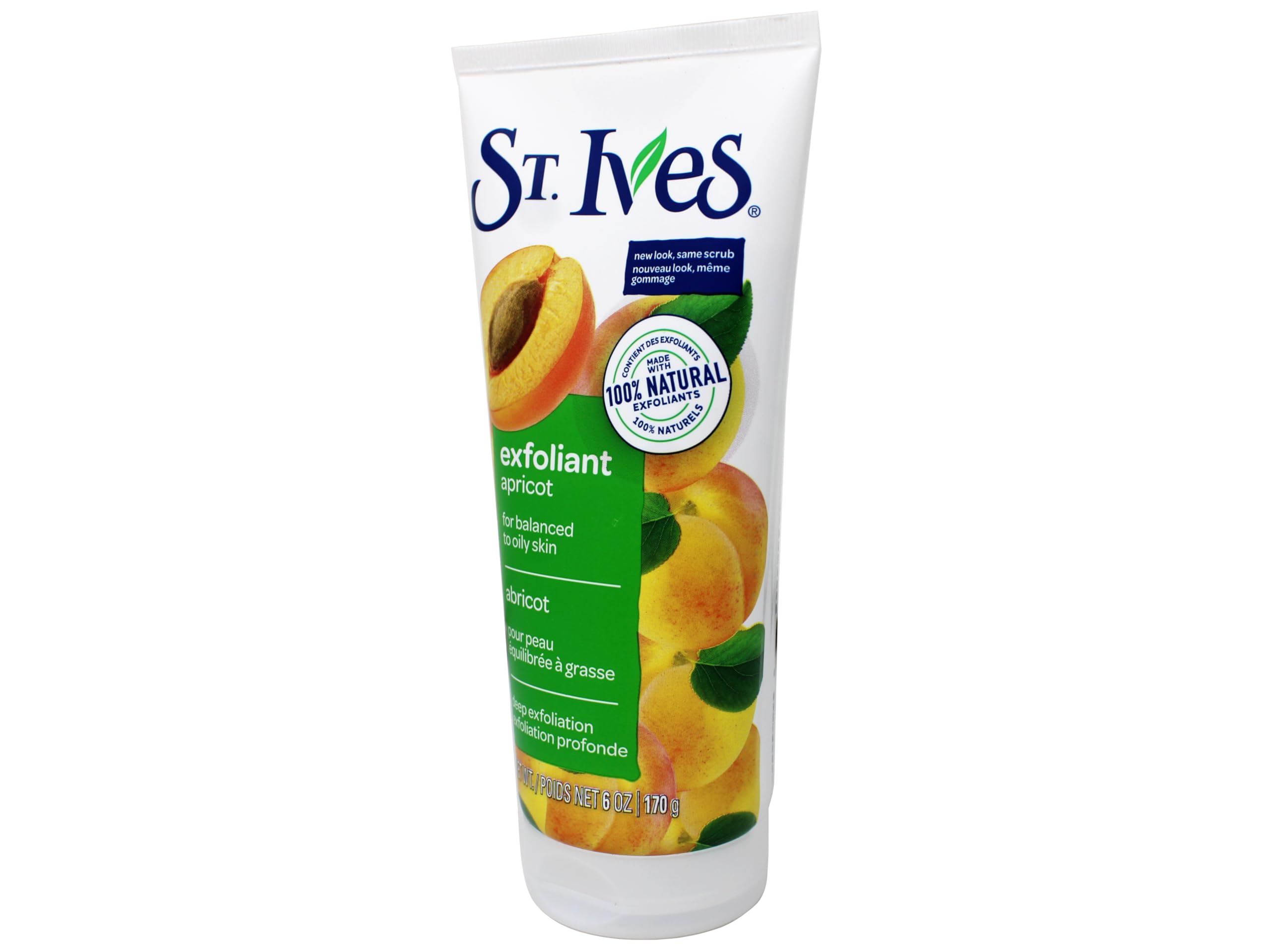 St. Ives rutina de exfoliación matutina para piel radiante.