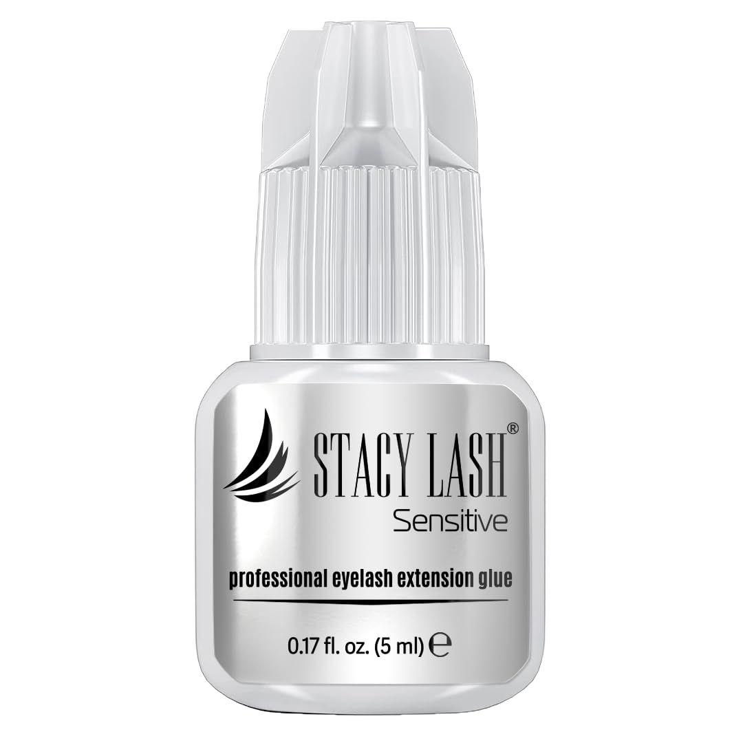 Adhesivo STACY LASH sensible para pestañas, negro, 5 ml, vapores bajos.