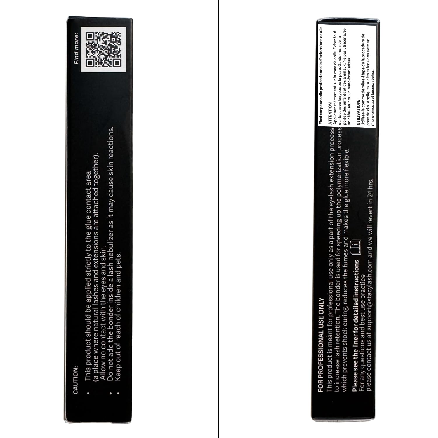 STACY LASH Bonder envase sanitizado para una aplicación segura.