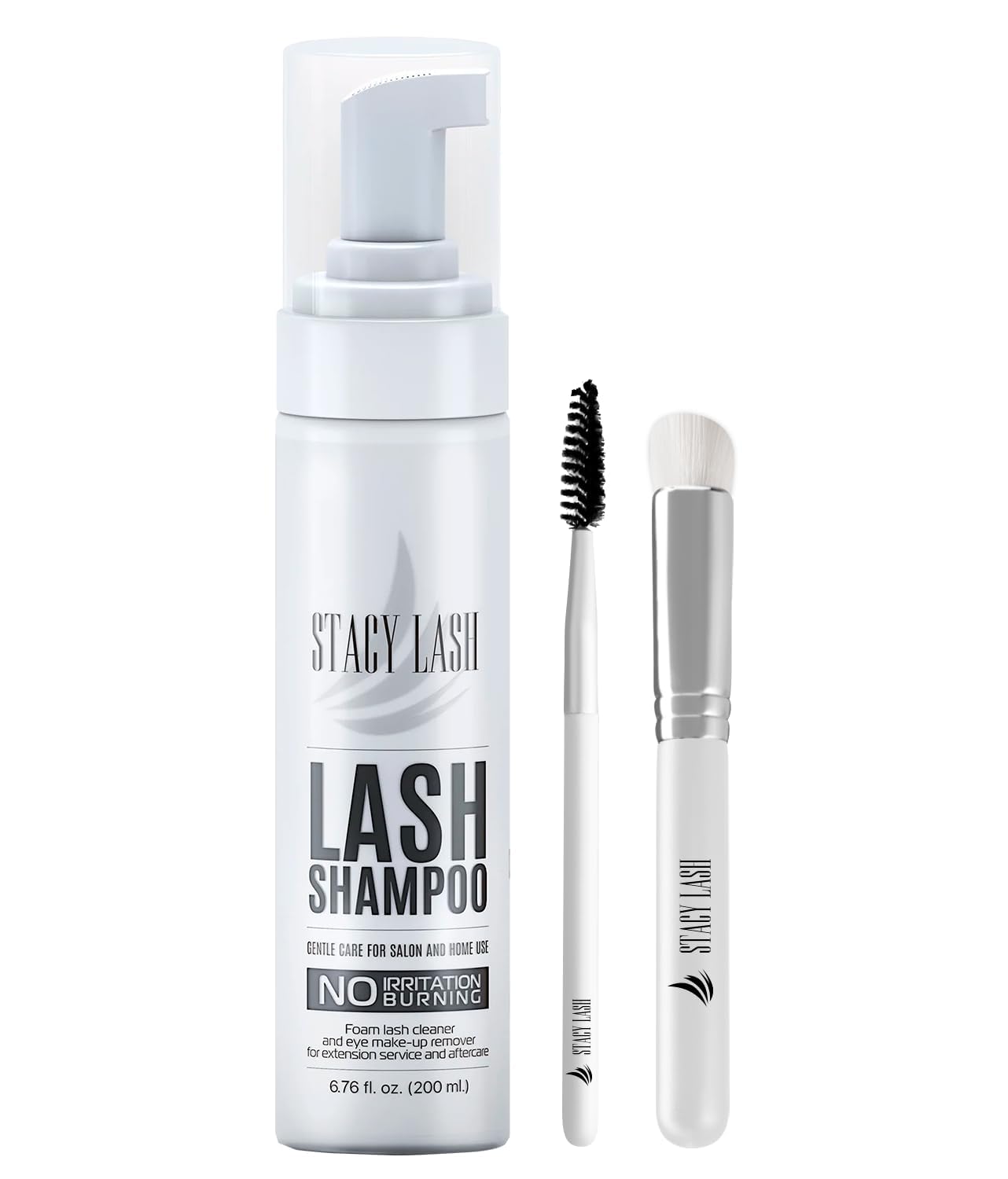Pestañas STACY LASH con champú 200 ml, limpieza suave y segura para extensiones.