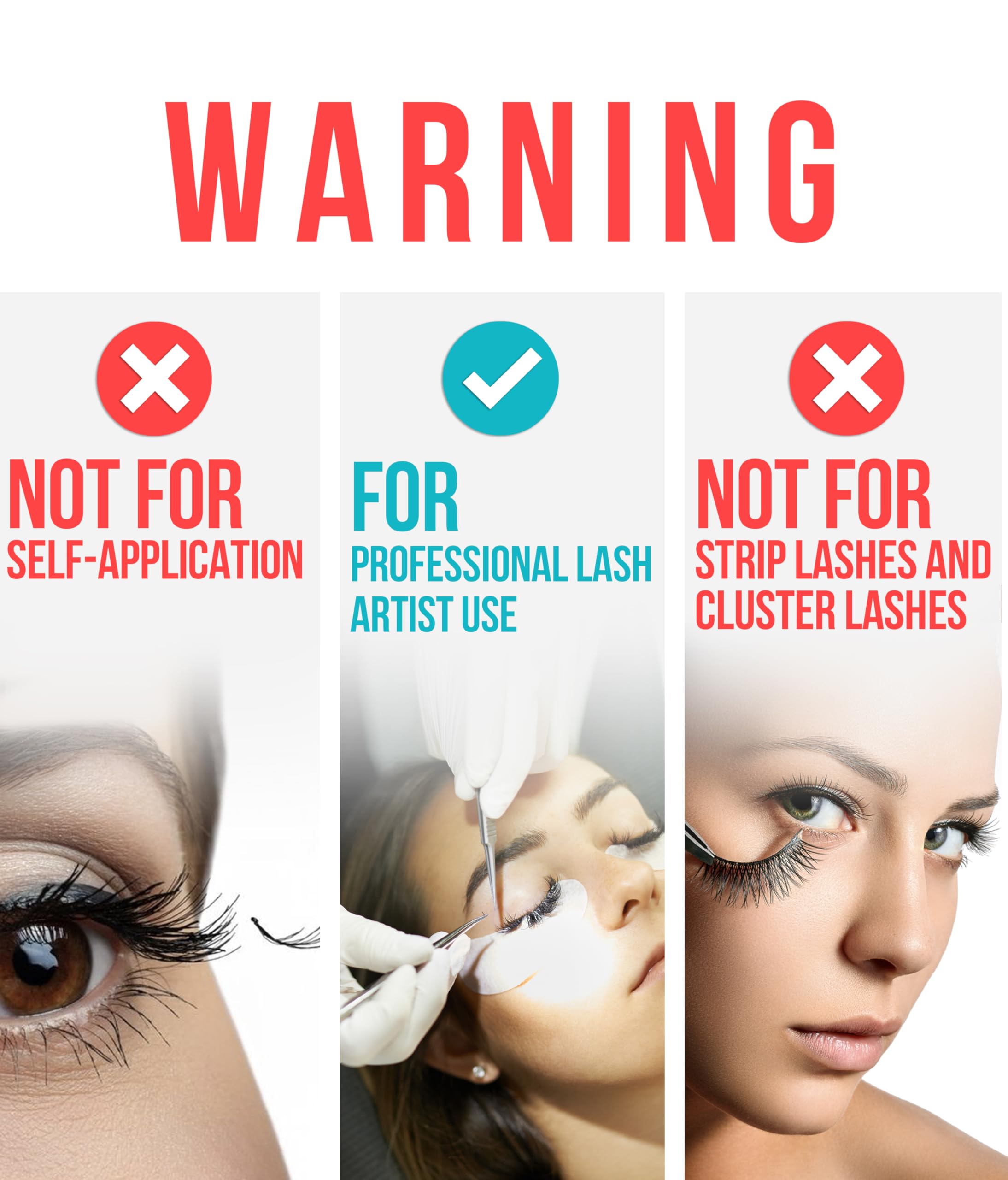 STACY LASH Crystal Clear glue sealed packaging preserving freshness and bond strength