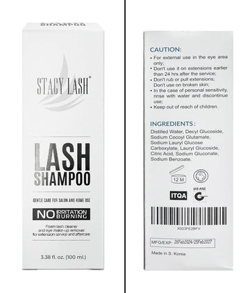 STACY LASH cuidado post-maquillaje: prepara pestañas para nuevas extensiones.