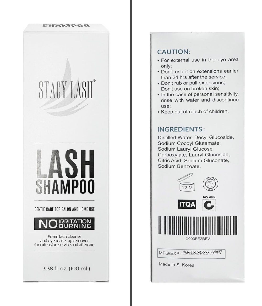 STACY LASH cuidado post-maquillaje: prepara pestañas para nuevas extensiones.