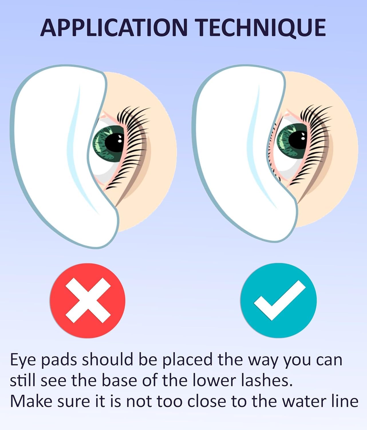 Conception adaptée aux peaux sensibles STACY LASH patchs sous‑œil.
