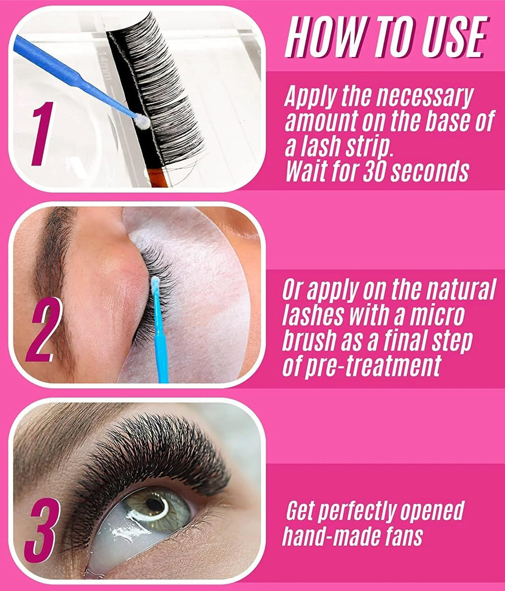 STACY LASH Super Booster envase higiénico para uso cómodo y seguro.