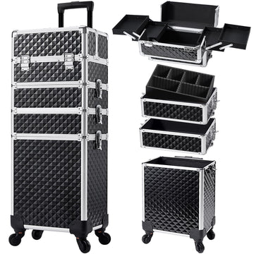 Stagiant estuche maquillaje con ruedas 360 para transporte suave