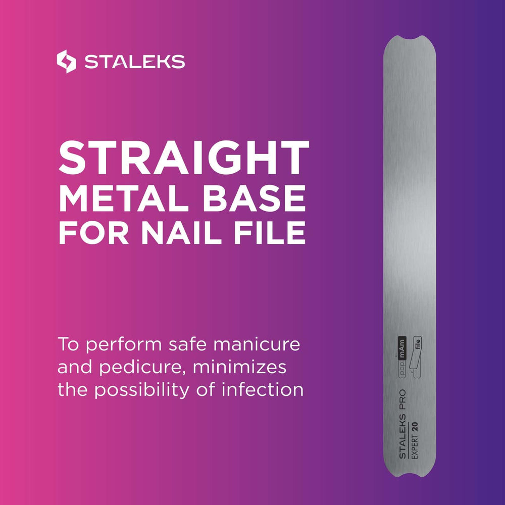 Es compatible con limas desechables rectas, limas adhesivas y Bobbinail de Staleks Pro.