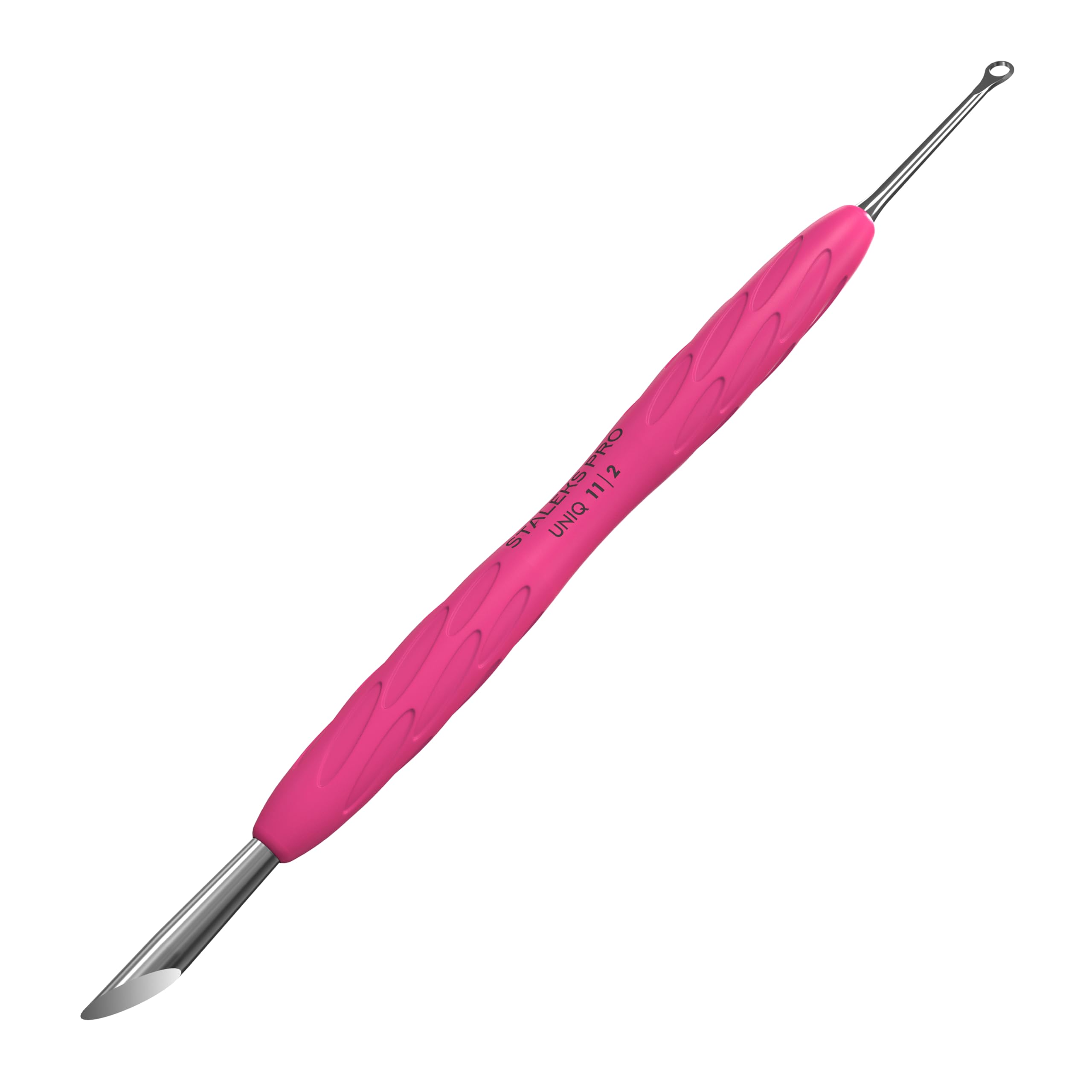 Staleks Pro Empujador Gummy UNIQ11 Type2 con mango silicona para agarre seguro