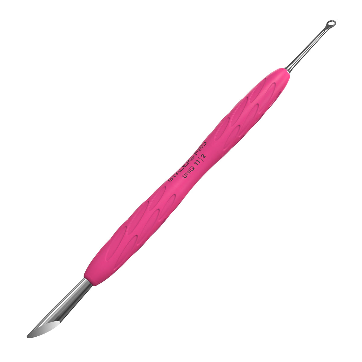 Staleks Pro Empujador Gummy UNIQ11 Type2 con mango silicona para agarre seguro