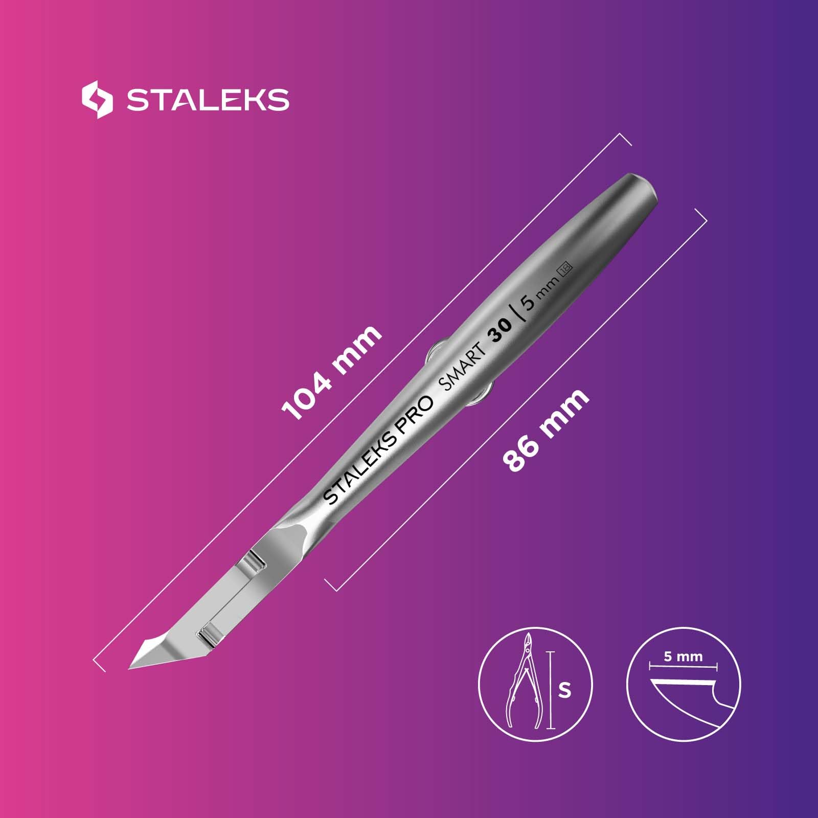 Herramienta profesional para manicura clásica con Staleks Pro SMART 30