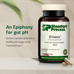 Standard Process Zymex: ingrédients mousse espagnole favorisant l'équilibre intestinal.