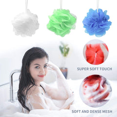 Star paquete de lufas de baño en 6 colores para toda la familia.