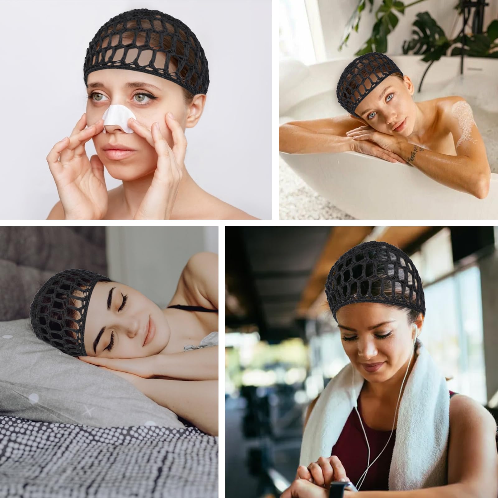 Gorro para dormir Starfa Lab mantiene el peinado sin enredos.