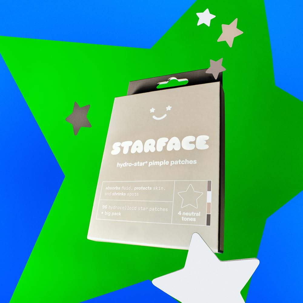 Starface Earth Star patches in four neutral colors for versatile everyday use.