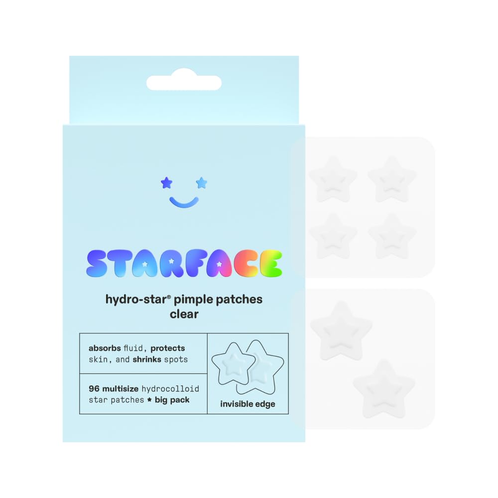 Starface Hydro-Star pansement bouton 14mm: couverture discrète et absorption efficace.