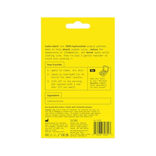 Patch Starface Hydro-Stars absorbant les traces d inflammation nocturne