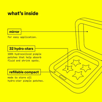 Starface Hydro-Stars parche vegano y libre de crueldad para cuidado diario de la piel