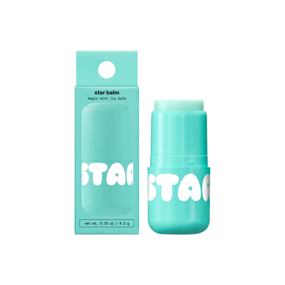 Star Balm Magic Mint de Starface World, embalaje elegante para llevar hidratación duradera.