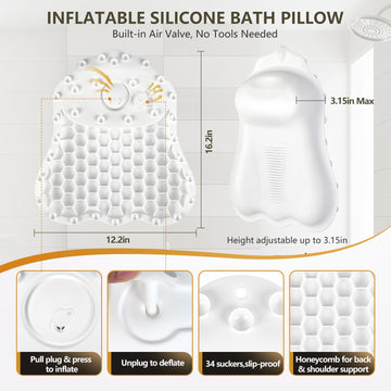 Starotatess almohada de silicona suave, fácil de limpiar para piel sensible.