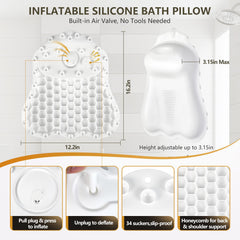 Starotatess almohada de silicona suave, fácil de limpiar para piel sensible.