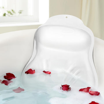 Starotatess almohada de baño de silicona con ajuste de altura para mayor comodidad.