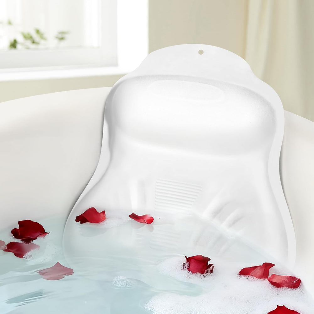 Starotatess almohada de baño de silicona con ajuste de altura para mayor comodidad.