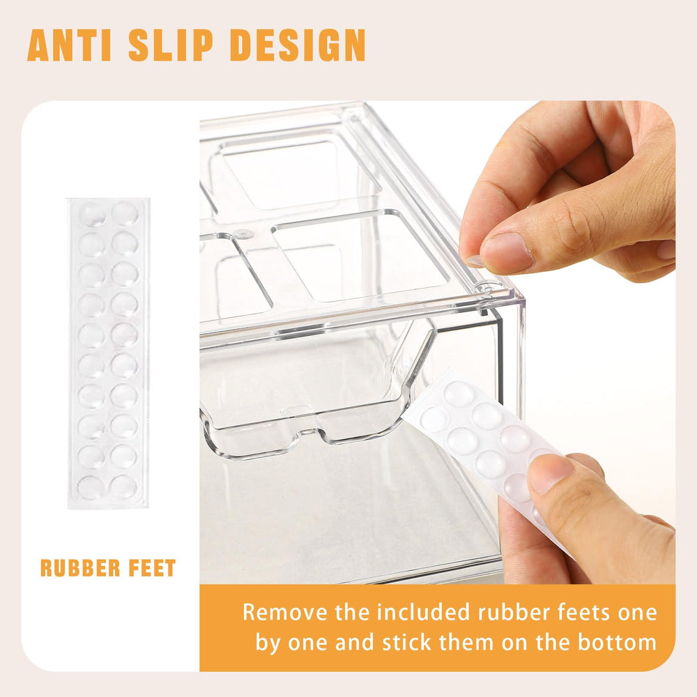 Stebopum cajón con mango extraíble para un acceso cómodo a cosméticos.