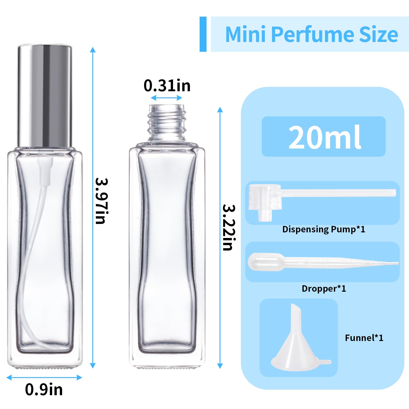 Atomizador StellaCare 20ml con spray fino para uso diario.